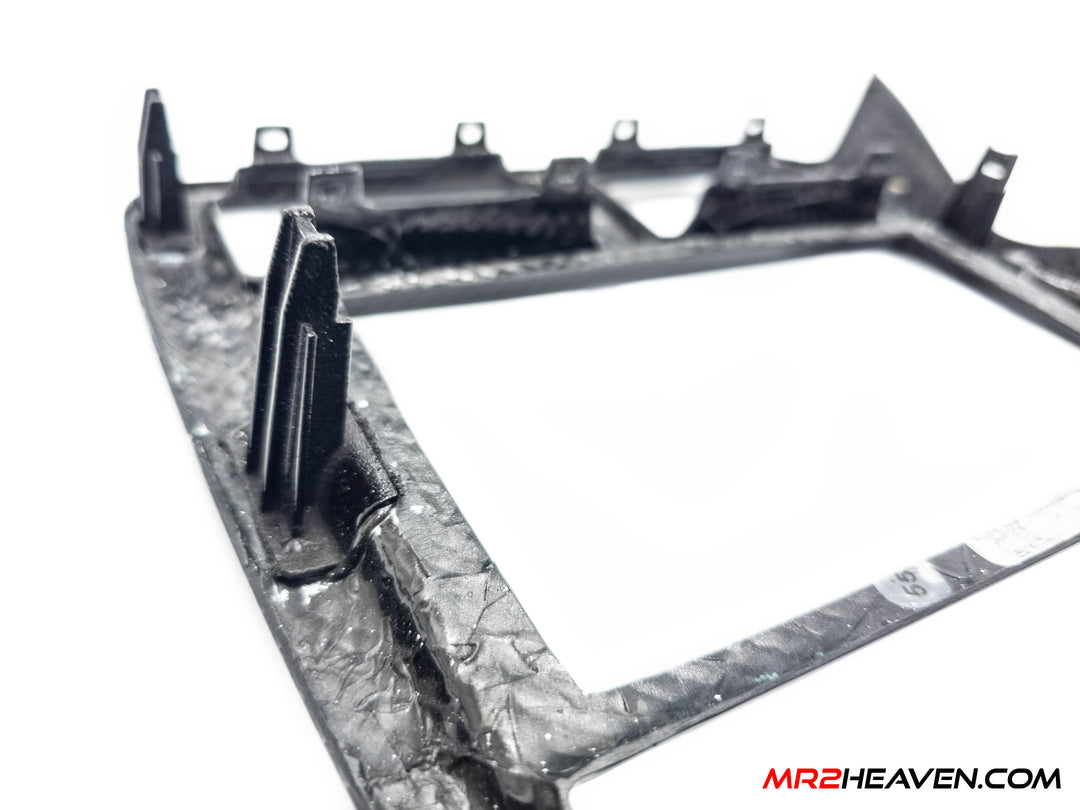 MR2Heaven Full Pre-Preg/Dry Carbon Fiber Complete Replacement Interior Trim - #1 Center Console Radio Surround (LHD)