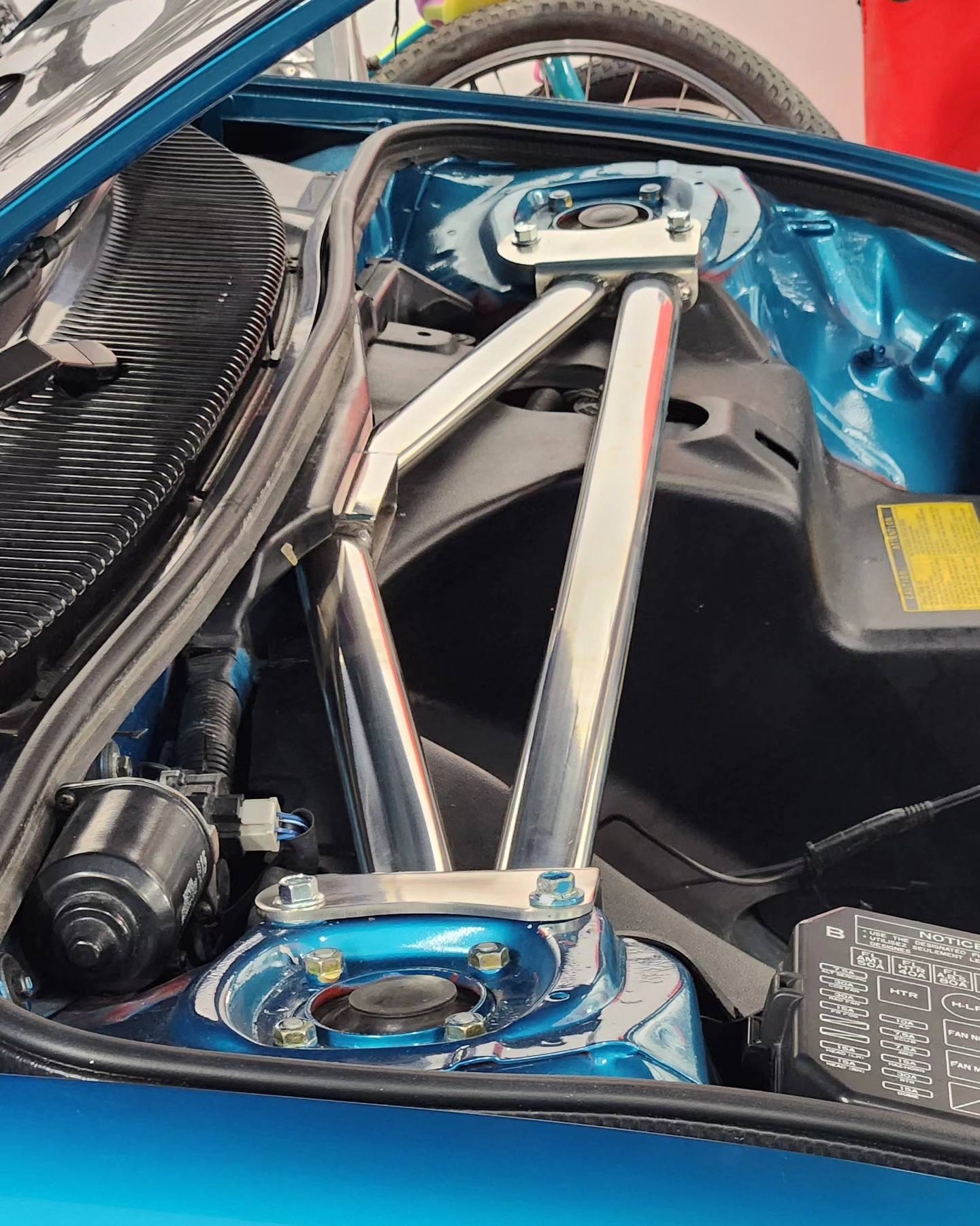 MR2Heaven 3 Point Front Strut Tower Brace SW20 MR2 Heaven