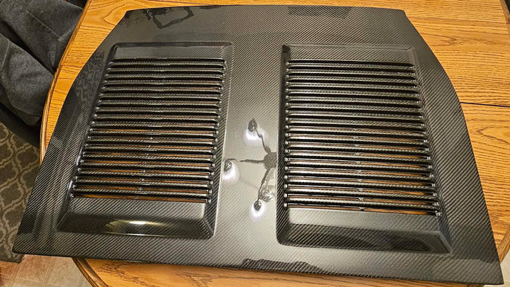 MR2Heaven Full Pre-Preg/Dry Carbon Fiber OEM Turbo Style Engine Lid - Fiberglass and Carbon Fiber Available