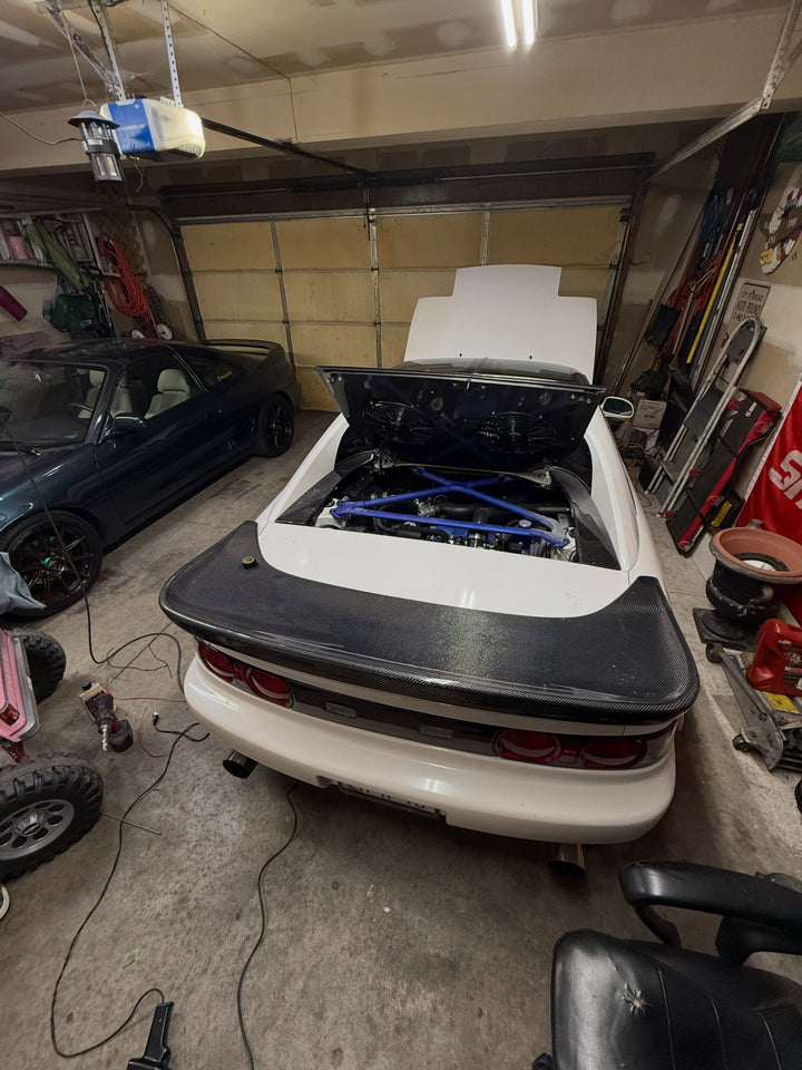 MR2Heaven Bomex Style "Whale Tail" Trunk Spoiler - Fiberglass and Carbon Fiber Available