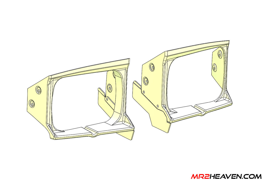 MR2Heaven 1985-1989 AW11 OEM Style Plastic Headlight Cover (Carbon Fiber)