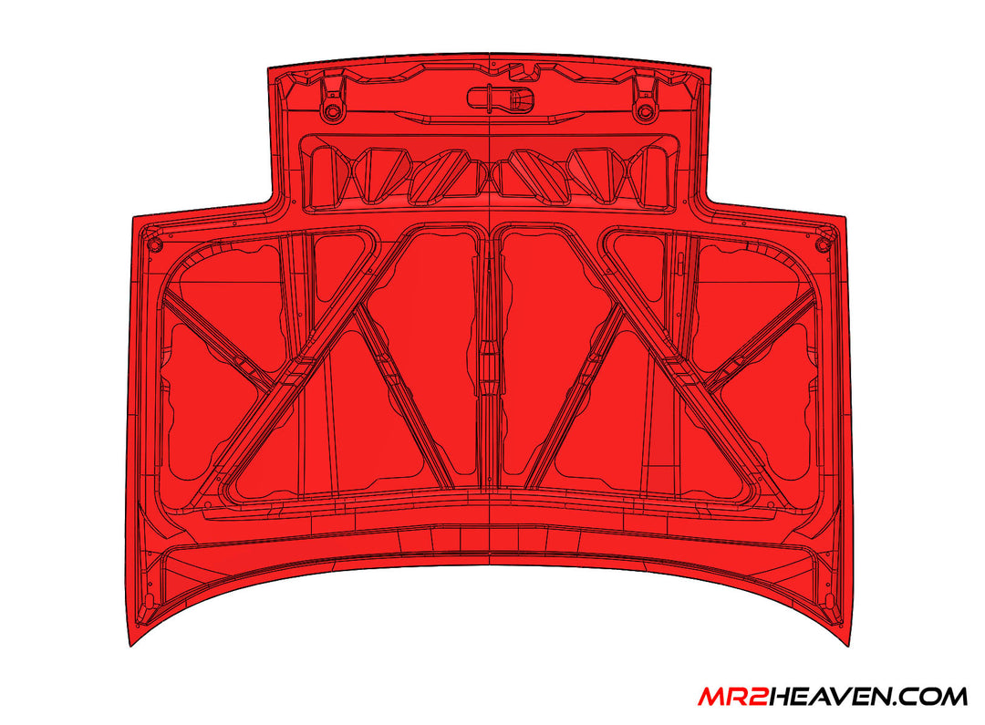 MR2Heaven 1985-1989 AW11 OEM Style Front Hood (Carbon Fiber)