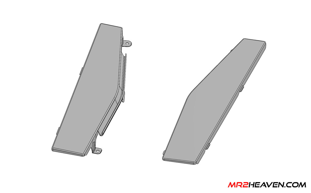 MR2Heaven 1985-1989 AW11 OEM Style Engine Lid Inspection Covers (Carbon Fiber)
