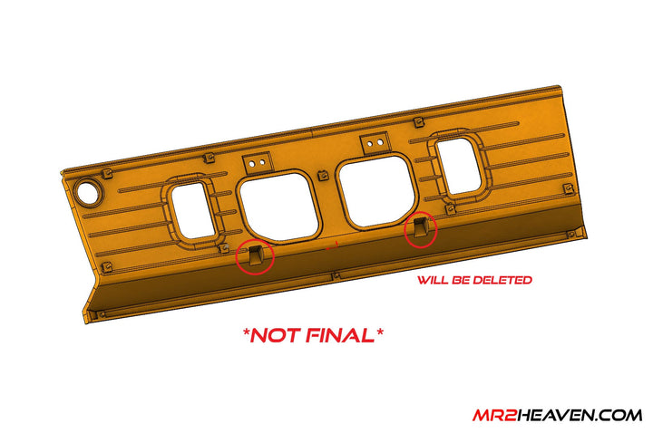 MR2Heaven 1985-1986 AW11 OEM Zenki Style License Plate Panel (Carbon Fiber)