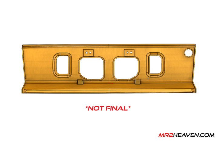 MR2Heaven 1985-1986 AW11 OEM Zenki Style License Plate Panel (Carbon Fiber)