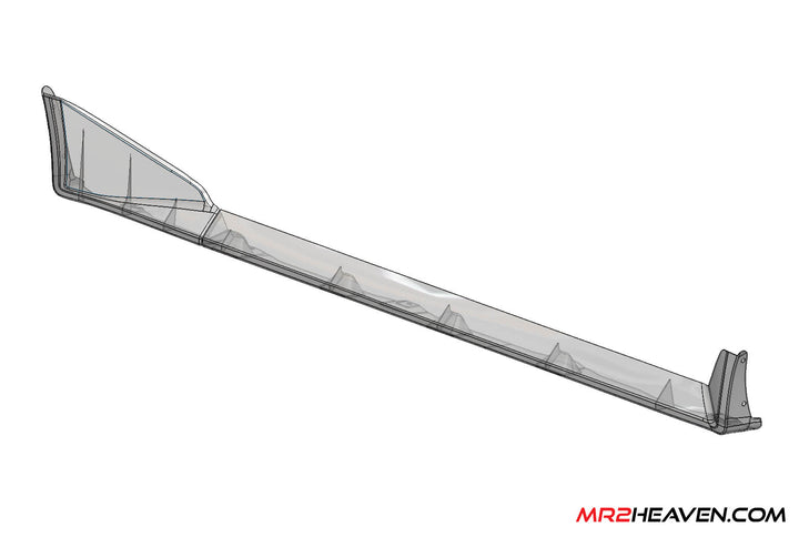 MR2Heaven 1985-1989 AW11 OEM Style Side Skirts (Fiberglass & Carbon Fiber)