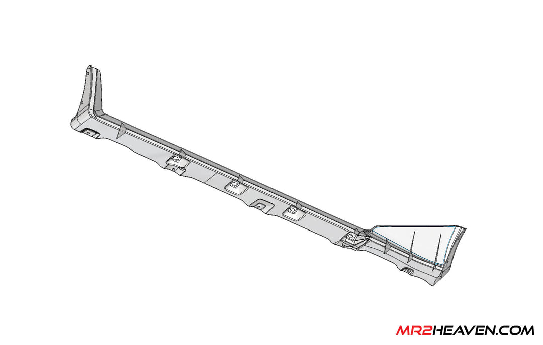 MR2Heaven 1985-1989 AW11 OEM Style Side Skirts (Fiberglass & Carbon Fiber)