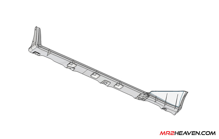 MR2Heaven 1985-1989 AW11 OEM Style Side Skirts (Fiberglass & Carbon Fiber)