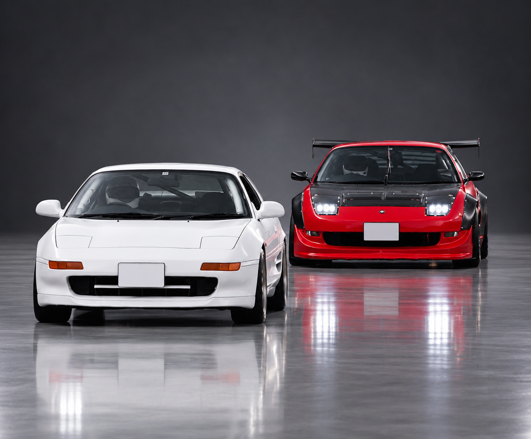 MR2Heaven Phoenix Power Style Front Bumper Front Lip #1 - Fiberglass and Carbon Fiber Available