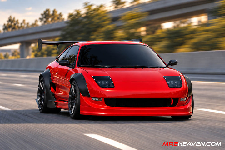 MR2Heaven Phoenix Power Style Front Bumper Front Lip #1 - Fiberglass and Carbon Fiber Available