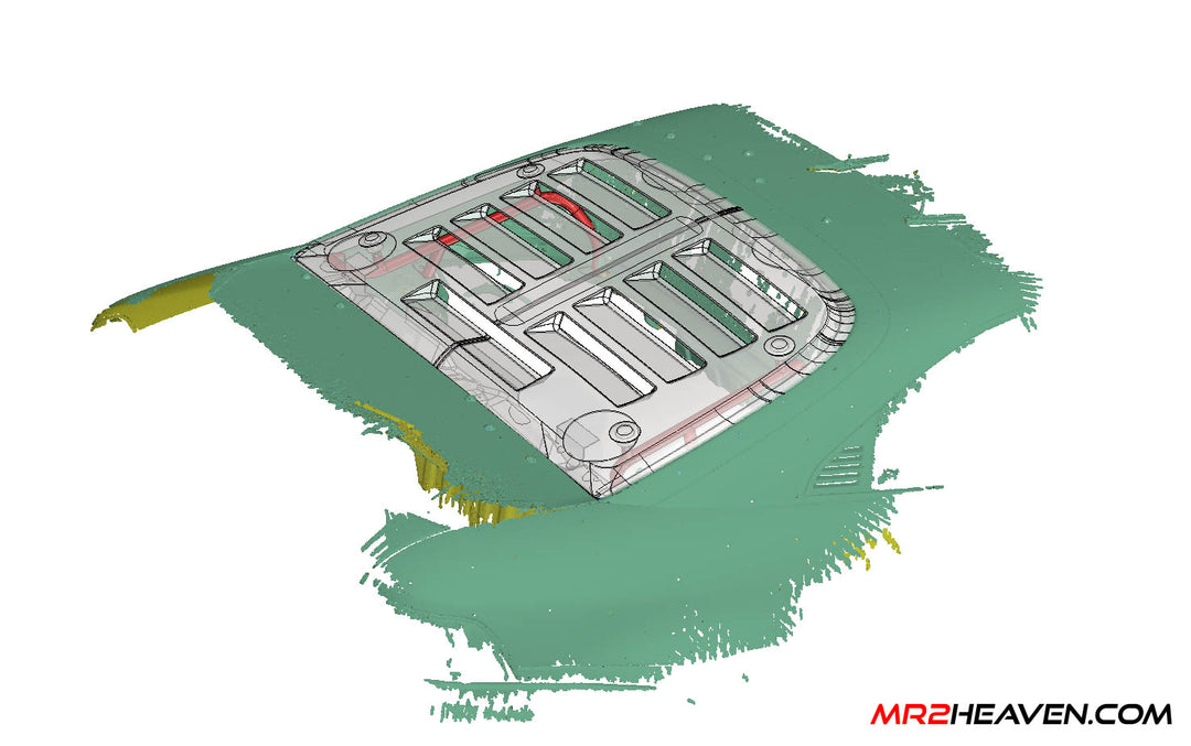 MR2Heaven SW20 Fastback/Hatchback/F-40/Ask Sport Style Engine Lid - Fiberglass and Carbon Fiber Available