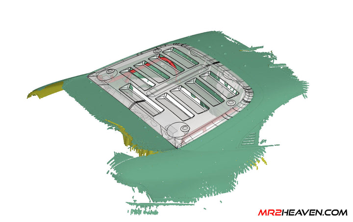 MR2Heaven SW20 Fastback/Hatchback/F-40/Ask Sport Style Engine Lid - Fiberglass and Carbon Fiber Available