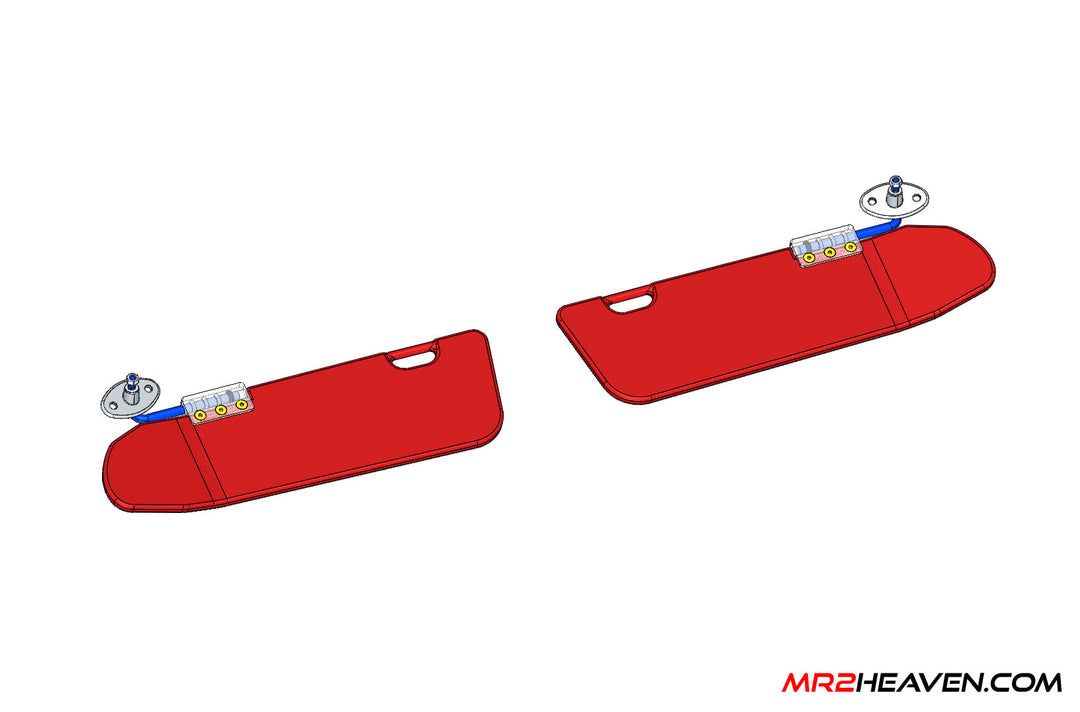 MR2Heaven Full Replacement Sun Visors – Alcantara or Leather