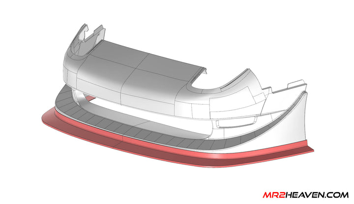 MR2Heaven Phoenix Power Style Front Bumper Front Lip #2 - Fiberglass and Carbon Fiber Available