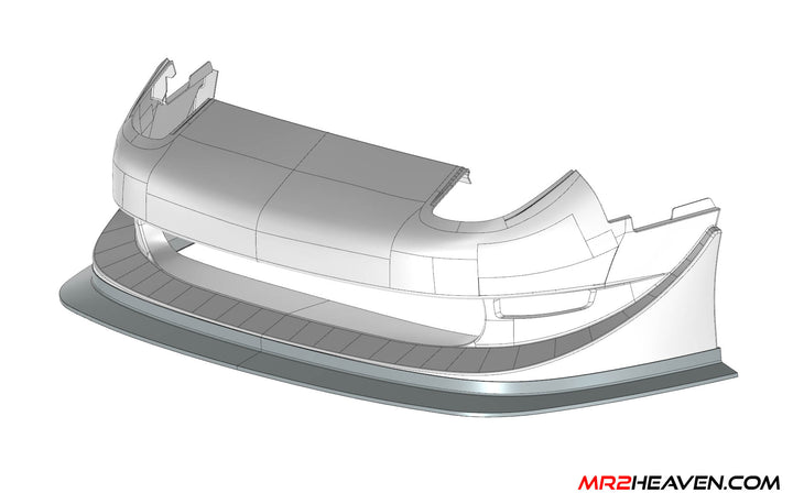 MR2Heaven Phoenix Power Style Front Bumper Front Lip #2 - Fiberglass and Carbon Fiber Available