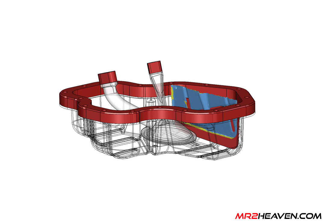 GEN3/4/5 3SGTE Oil Pan Spacer/Baffle Kit - Increases Oil Capacity & Reduces Oil Starvation