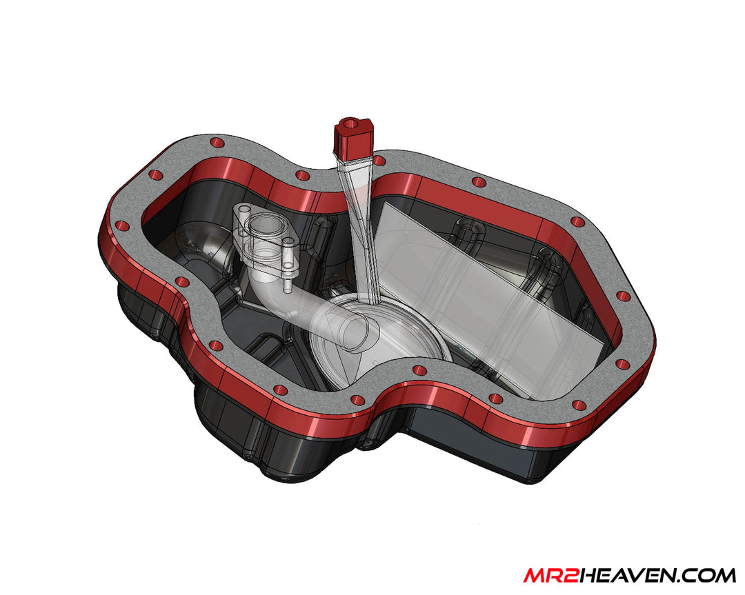 GEN3/4/5 3SGTE Oil Pan Spacer/Baffle Kit - Increases Oil Capacity & Reduces Oil Starvation