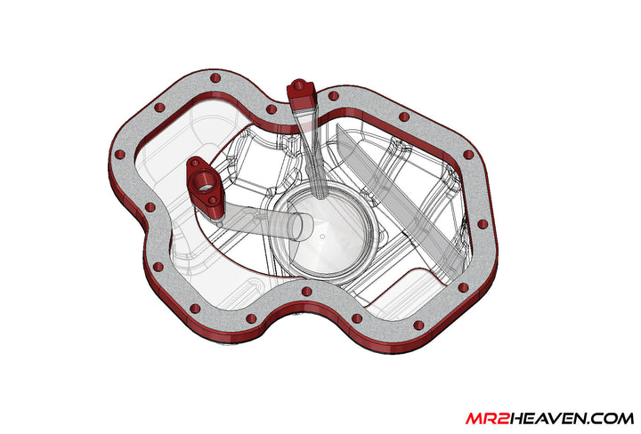 GEN3/4/5 3SGTE Oil Pan Spacer/Baffle Kit - Increases Oil Capacity & Reduces Oil Starvation