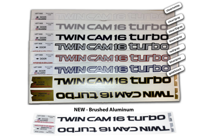 Reproduction Twin Cam 16 Valve Turbo Decal