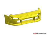MR2Heaven TRD2000GT Style Widebody Front Bumper - Fiberglass and Carbon Fiber