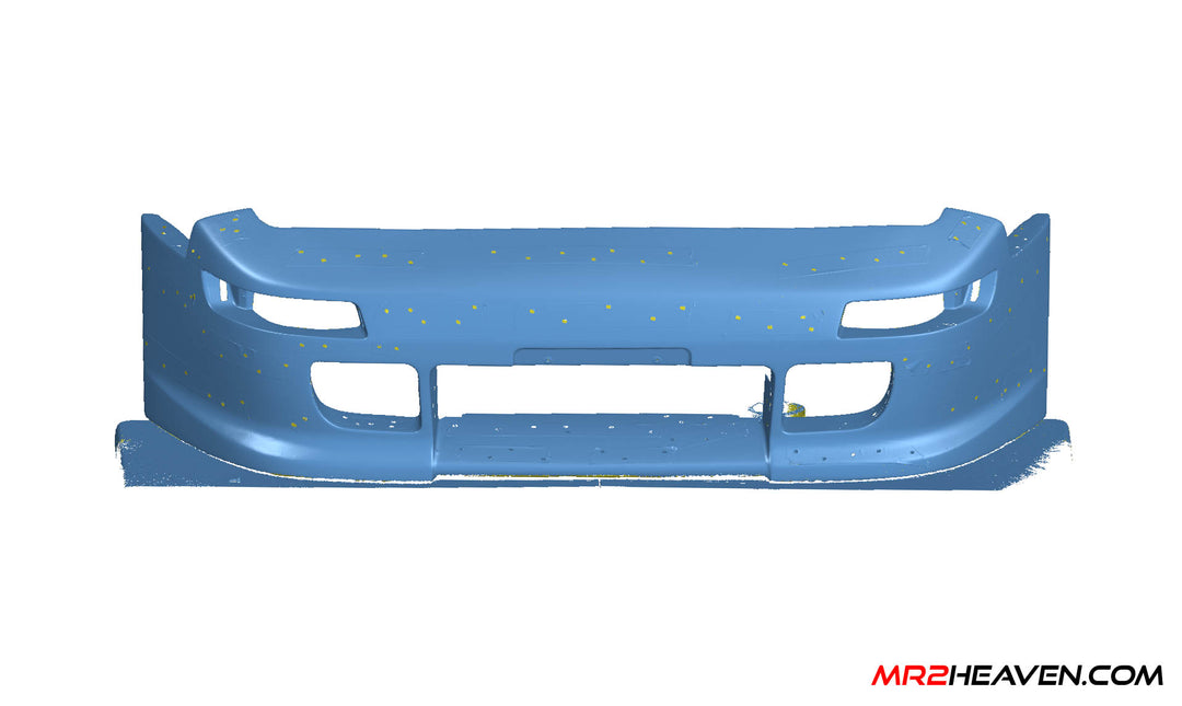 MR2Heaven TRD2000GT Style Widebody Front Bumper - Fiberglass and Carbon Fiber