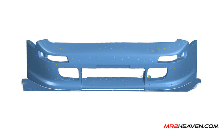 MR2Heaven TRD2000GT Style Widebody Front Bumper - Fiberglass and Carbon Fiber