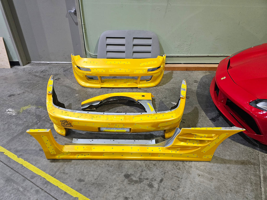 MR2Heaven TRD2000GT Style Widebody Rear Bumper - Fiberglass and Carbon Fiber