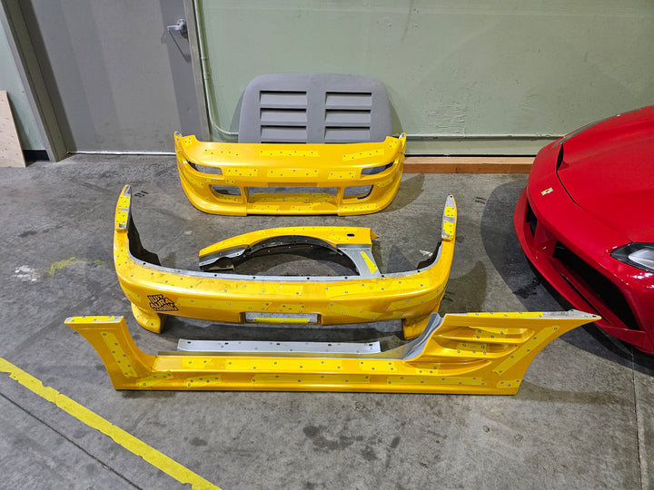 MR2Heaven TRD2000GT Style Widebody Rear Bumper - Fiberglass and Carbon Fiber