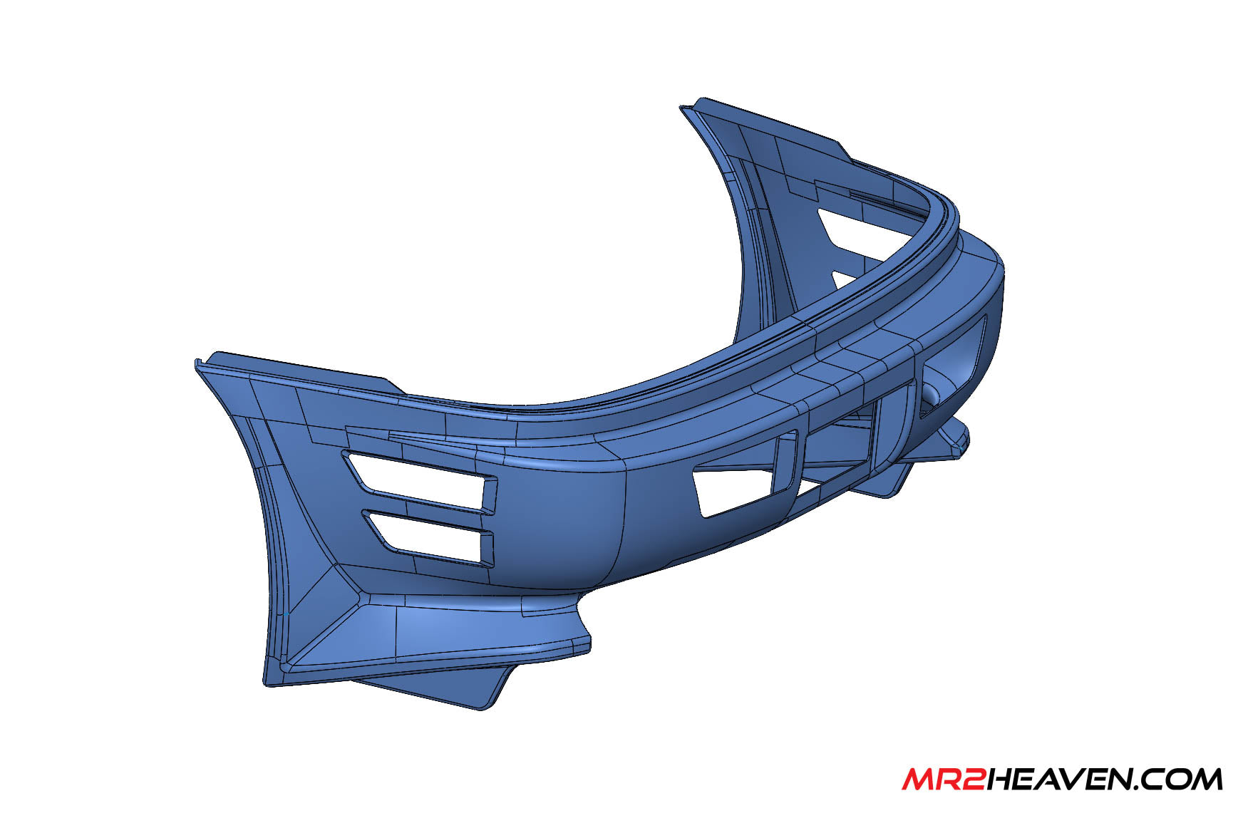 MR2Heaven Phoenix Power Style Rear Bumper - Fiberglass and Carbon