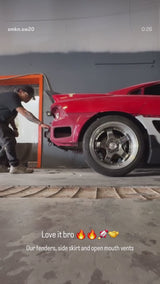 MR2Heaven Upgraded Open Mouth Side Vents - 1991-1998 MR2 SW20 - Fiberglass & Carbon Fiber Available