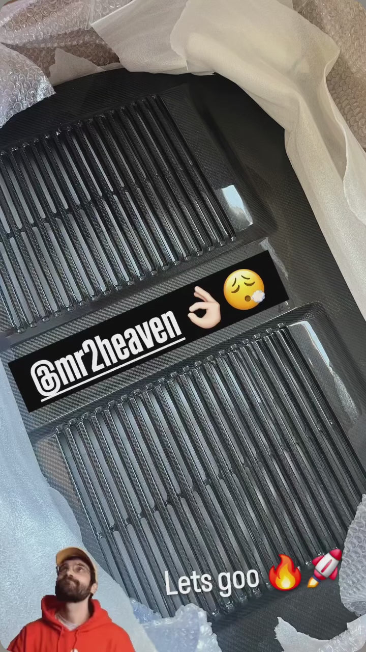 MR2Heaven Full Pre-Preg/Dry Carbon Fiber OEM Turbo Style Engine Lid - Fiberglass and Carbon Fiber Available