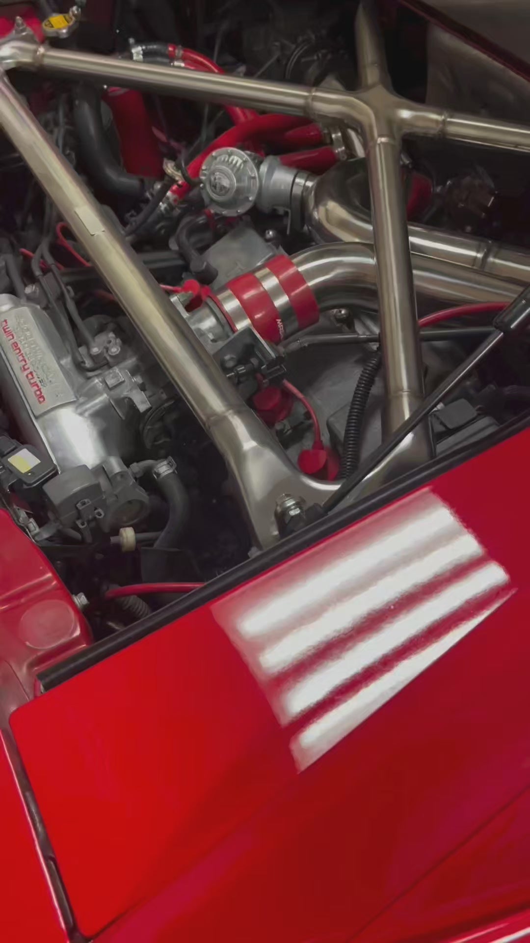 Stainless Steel Pipes With Side Mounted Intercooler Kit - SW20