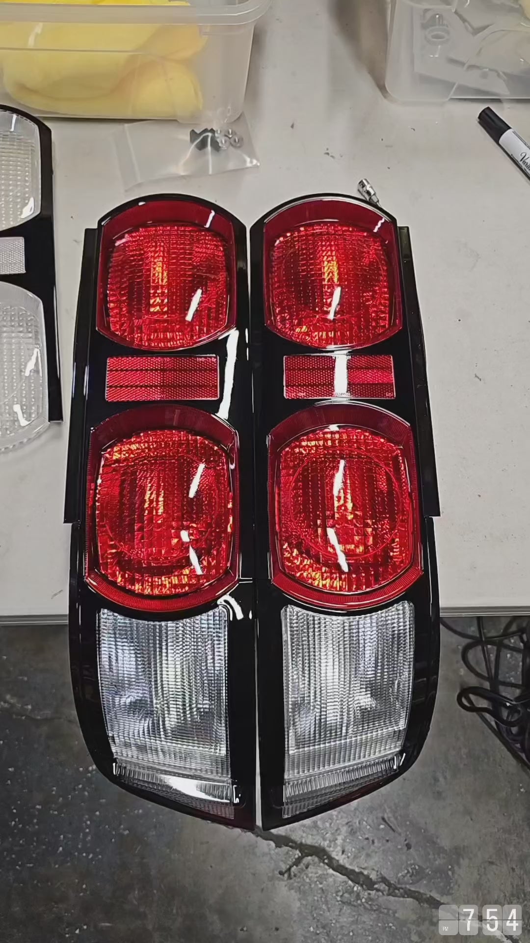 MR2Heaven Reproduction Kouki Tail Lights - Main Lens [Red & Clear
