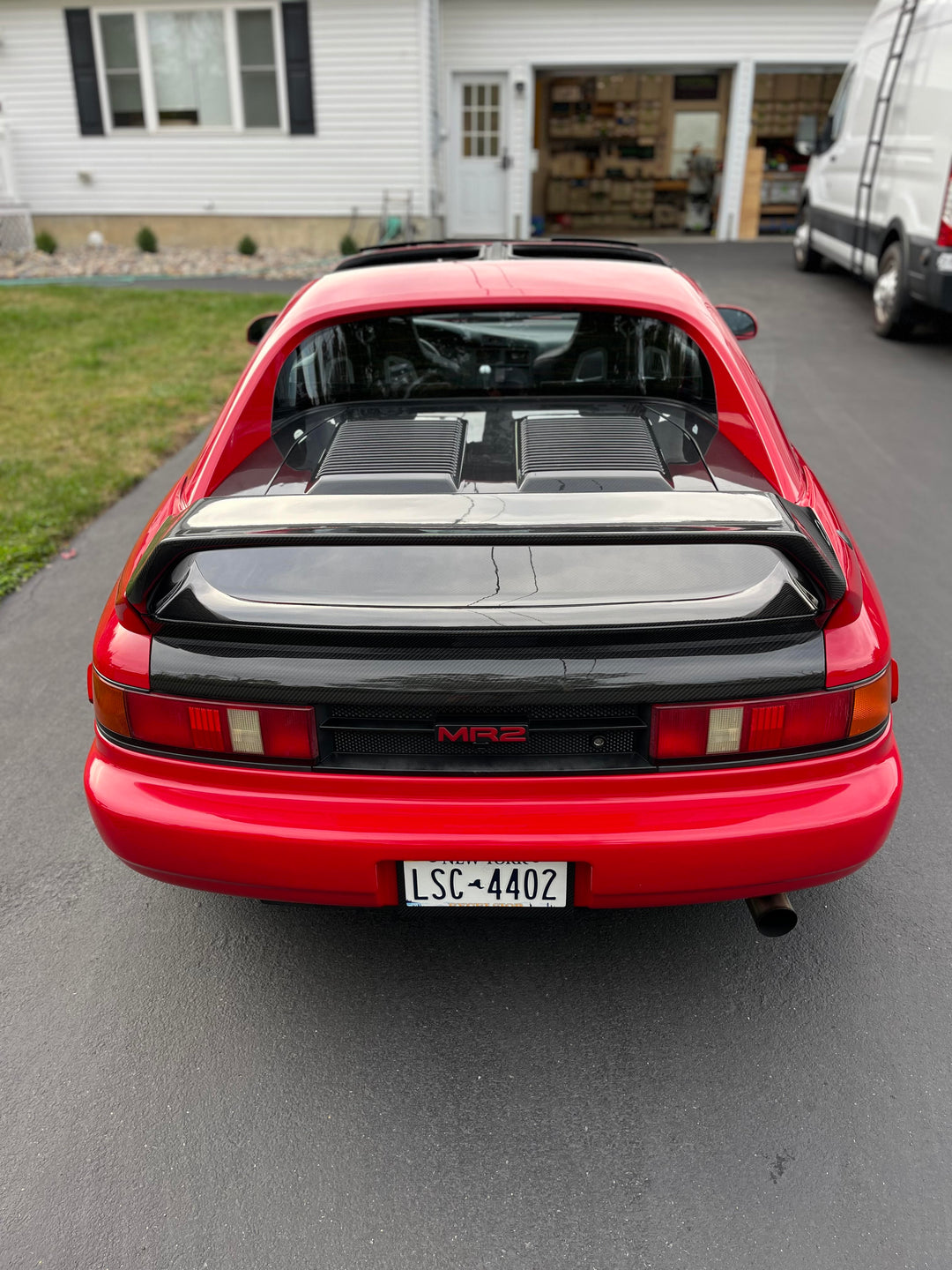 MR2Heaven OEM 91 Style Spoiler Base - Carbon Fiber Only