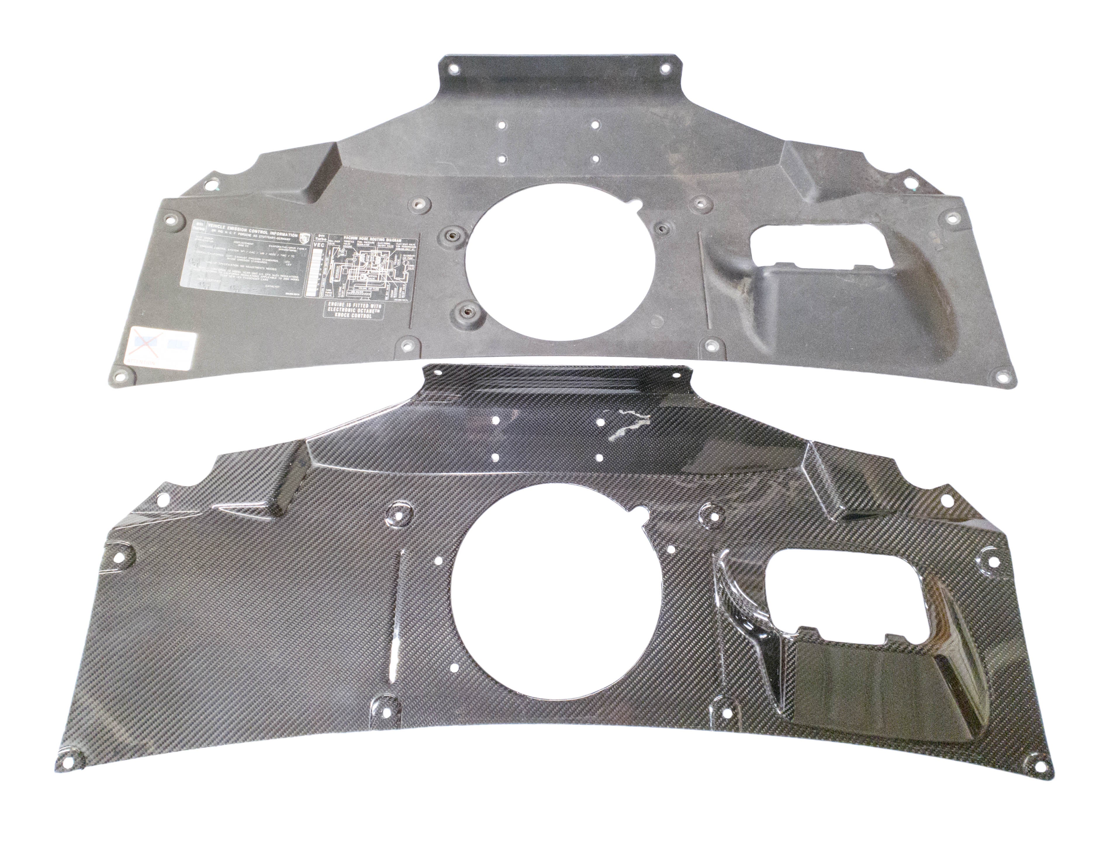 Porsche 996 911 Turbo Engine Lid Fan Shroud - Dry Pre-Preg Carbon