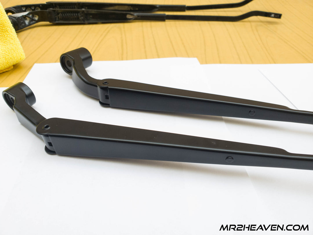 Reproduction 1991-1998 MR2 Wiper Arms - LEFT HAND DRIVE ONLY - With 1993+ Updated "J Hook" Mounting System