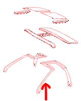 OEM T Top Weatherstripping Left Hand Side (Body Portion)