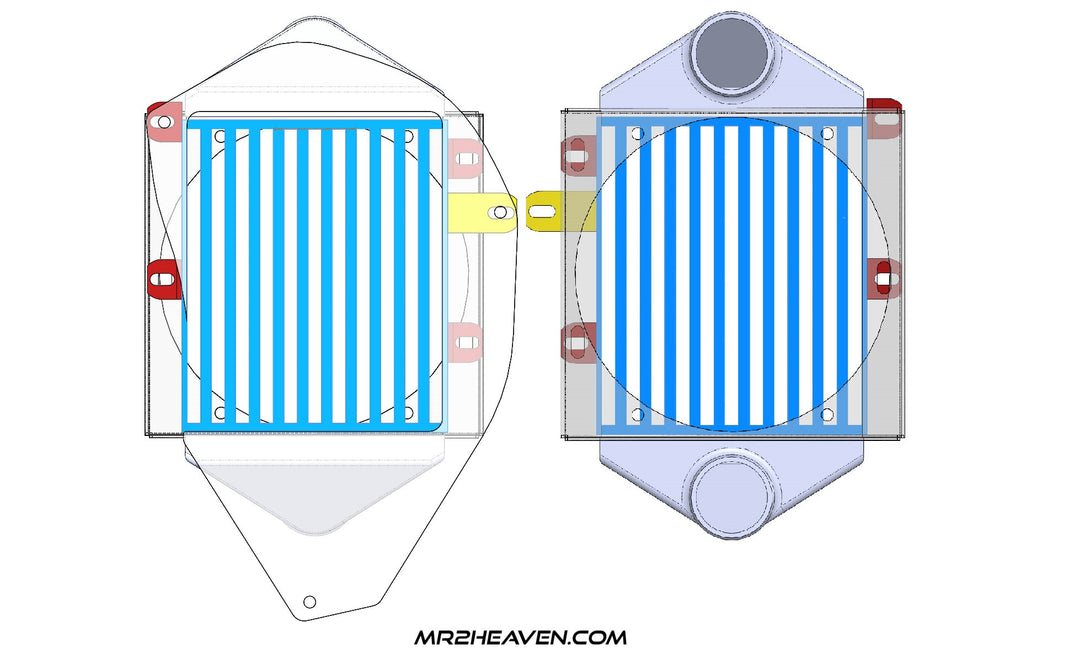 MR2Heaven Side Mount Intercooler Fan Shroud Kit