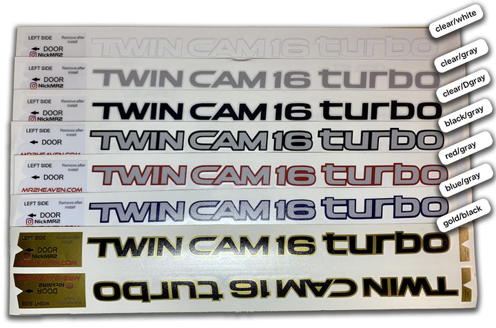 Reproduction Twin Cam 16 Valve Turbo Decal