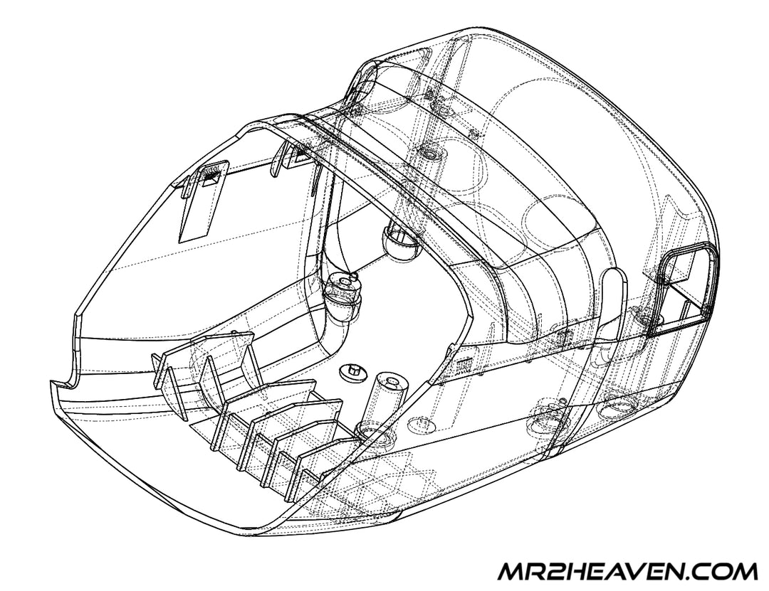 MR2Heaven Reproduction Steering Column Covers (Carbon Fiber Available)